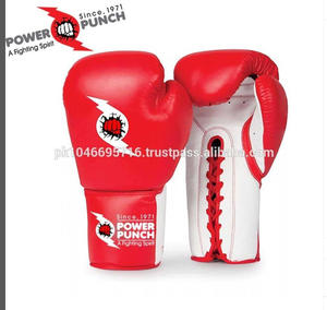 Guantes de Boxeo Tribales de Cuero Negro Personalizables para Adultos POWER PUNCH - Product Image 2