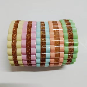 Brazalete de Resina para Mujer, Elegante, Hecho a Mano, Diseño de Joyería de Moda, Brazalete de Resina - Product Image 1