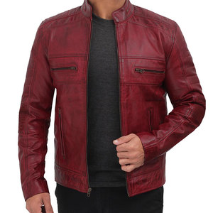 Vestes en cuir fabriquées au Pakistan pour hommes Veste en cuir véritable sur mesure avec un long hiver Prix ​​bas Veste en cuir pour hommes - Product Image 3
