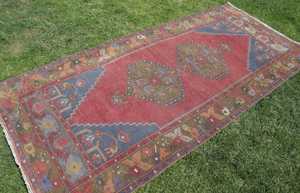 Tapis vintage Oushak noué à la main 8x10, tapis coloré pour chambre à coucher, cuisine, chambre d'enfant, autres espaces - Product Image 2