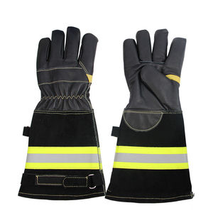 Guantes de bombero de cuero recién llegados de la mejor calidad, la mejor Fabricación, guantes de bombero de servicio OEM de alta seguridad exigente - Product Image 4