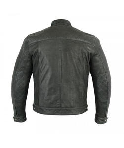 Veste en cuir véritable pour homme, tendance hivernale, fabrication en usine, style streetwear, imperméable, vente chaude - Product Image 2