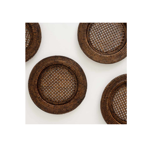 Assiette chargeur en rotin Décoration de table et centres de table de mariage Table à dîner Article décoratif Tapis de plaque chargeur en rotin - Product Image 5