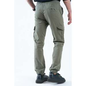 <b>Mens</b> JAXIN Cargo Cotton Trousers 100% Cotton Canvas Straight Pattern Tactical Pants Customized Logo Pleats Zipper Colored - Product Image 5