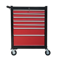 Chariot à outils robuste à 7 tiroirs avec verrouillage et doublures en EVA pour garage et atelier OEM