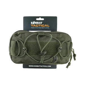 Pochette rapide - Vert olive, compartiment principal zippé, sangle de retenue élastique, pochette frontale pour chargeur, crochet frontal, camouflage personnalisé - Product Image 4