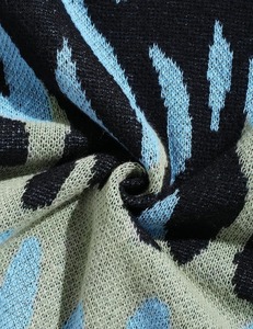 Cardigan boutonné patchwork coloré unisexe, pull confortable, streetwear esthétique, doux, chaud, anti-rides, noir, bleu - Product Image 4