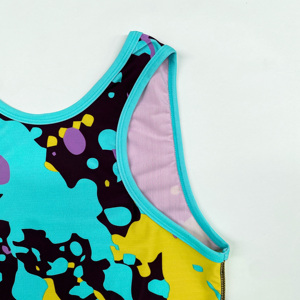 High Quality Knitted Spandex/Cotton Wrestling <b>Singlet</b> <b>for</b> <b>Men</b> with Heat Transfer Logo Design Quick Dry Breathable Custom <b>Singlet</b> - Product Image 4