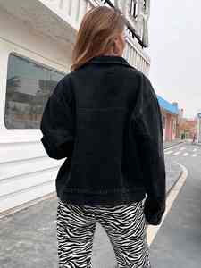 Chaqueta Vaquera Unisex de Invierno al por Mayor, Poliéster/Algodón, Transpirable, Lavable, de Alta Calidad, Hecha en Pakistán, con Logotipo Frontal - Product Image 4