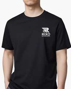 T-shirt décontracté pour homme à manches courtes, col rond, en toile, mélange polyester/coton, couleur unie, coupe classique, haute qualité, respirant, séchage rapide - Product Image 1