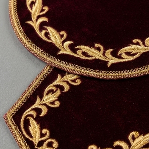 Fundas de Calice de Terciopelo Granate para Iglesia, con Bordado de Hilos de Oro, Juego de Velo Litúrgico, Accesorio para Vestimenta Sacerdotal Ortodoxa, Venta al por Mayor - Product Image 2