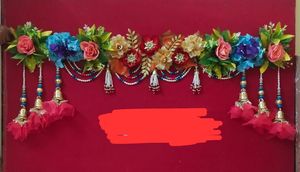 Shubh Labh puerta colgante Toran Bandarwal tradicional Multi cuentas de plástico hechas a mano puerta decoraciones para el hogar y bodas Builk - Product Image 6