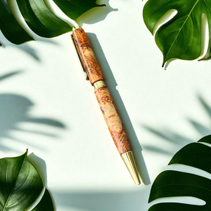 Bolígrafo de madera Coffee Burl de lujo de 0,7mm personalizado para regalos corporativos herramienta de escritura elegante - Product Image 1