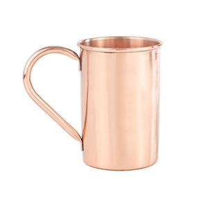 Taza de mula de Moscú de cobre con mango de latón con acabado de brillo suave para bebidas frías, cerveza, vino, uso para beber, Bar, Hotel, decoración del hogar - Product Image 2