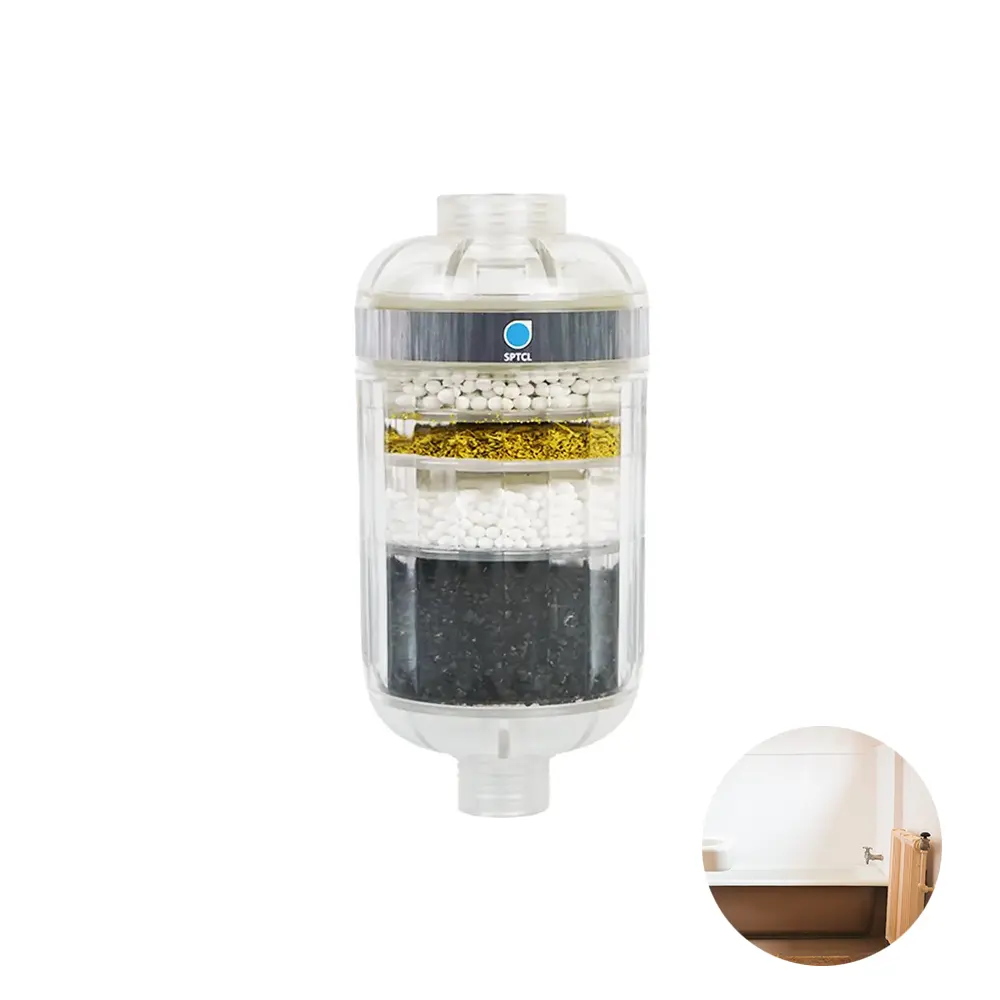 Hot selling product 2024 6-stages shower water filter head featuring Water treatment connector Filling a dental scaler unit