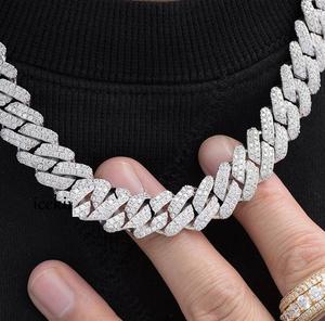 สร้อยคอเพชรโมอิส VVS1สีโรสโกลด์14K พร้อมจี้เจ้าหญิงตัดจี้เพชรสำหรับผู้ทดสอบผ่านจี้เงินสเตอร์ลิง925จี้ที่มีเสน่ห์ - Product Image 5