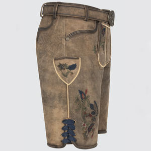 High Street Men's Rustic Buttons Cuchillo de bolsillo Lederhosen Bordado tradicional de alta calidad Secado rápido Transpirable Top Ranking - Product Image 3