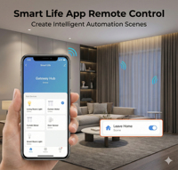 Passerelle intelligente Tuya Zigbee 3.0 avec fonction de répéteur WiFi, pont à double protocole pour l'application Smart Life, automatisation de la maison