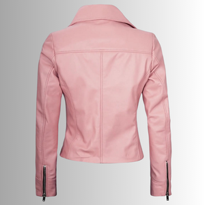 Chaquetas tejidas transpirables acolchadas para mujer de piel auténtica de oveja, novedad, venta al por mayor, logotipo personalizado, rosa, Invierno - Product Image 6