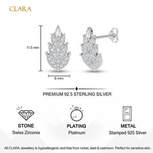Compre Pendientes de Plata de Ley 925 de Primera Calidad para Mujeres y Niñas, Pendientes de Botón con Corte Marquesa y Princesa, Motivo de Gota de Agua Dorada - Product Image 5