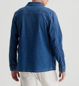 Autumn New Arrival Black Plain 100% Cotton Customize <b>Mens</b> Casual <b>Jacket</b> Design Jean <b>Denim</b> <b>Jacket</b> <b>for</b> <b>Men</b> - Product Image 5