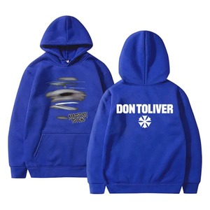 New Design 2026 Solid 100% Cotton Waterproof Knitted Oversized Pullover Hoodie <b>for</b> Men <b>Hip</b> Hop Fashion - Product Image 6