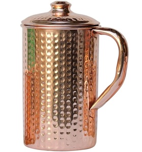 Jarra compacta de metal de cobre con diseño minimalista y acabado cepillado ecológico para hogares urbanos y uso contemporáneo - Product Image 5