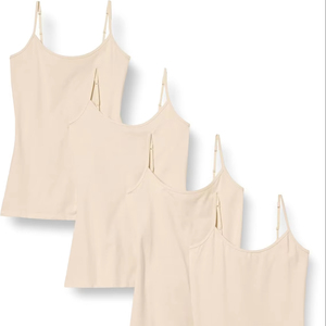 Camisole en dentelle pour femme Fresh Aura, 100% coton, texture douce, tricot aérien, séchage rapide, bretelles réglables, silhouette moderne, confort quotidien - Product Image 1