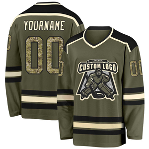 Vente en gros 2025 maillots d'équipe personnalisés 100% polyester uniforme de hockey sur glace avec impression par sublimation et ensemble de style uni - Product Image 5
