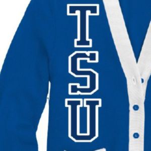 Suéteres personalizados TSU, cárdigan universitario de la mejor calidad, diseño personalizado, cuello en V, botón de punto, bordado griego - Product Image 5