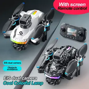 S160 Drone RC professionnel WIFI FPV 4K HD double caméra évitement d'obstacles 2 batterie quadrirotor Distance de Transmission d'image 1km - Product Image 1