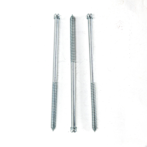 Tornillos para Madera de Doble Extremo, Cabeza Ranurada, Acero al Carbono Zincado, Clase 4.8, 6.8 Pulgadas, Estándar DIN Métrico, Marca PDC - Profesional - Product Image 1