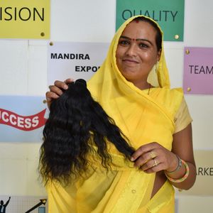 100% Extensions de cheveux humains indiens bruts non traités pas cher en gros fournisseur naturel tissage de paquets vierges bouclés - Product Image 5