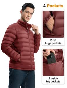 แจ็กเก็ตผ้าแคนวาสสำหรับผู้ชาย, แจ็คเก็ตฤดูหนาวทรงปลาปักเป้ากันน้ำระบายอากาศได้ดีกันลมสำหรับการเดินทางการปีนเขา - Product Image 5