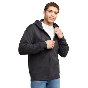 Sweat à capuche zippé respirant en gros, impression de logo personnalisée, coton uni, fabriqué au Pakistan, sweat à capuche zippé pour homme - Product Image 4