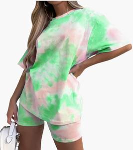 Venta al por mayor de diseño personalizado Logo Oversized Streetwear manga corta 100% algodón Tie-Dye camiseta Unisex hombres mujeres camiseta - Product Image 6