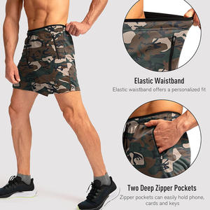 Short de jogging personnalisable pour homme, tissu à séchage rapide, ceinture élastique, idéal pour la course et l'entraînement, réductions sur les commandes en gros - Product Image 4