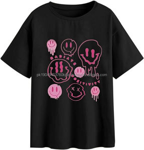 Unisex <b>Acid</b> Wash <b>Drop</b> Shoulder Casual T-Shirt 100% Cotton Long Waseem Impex High Street Design Solid Pattern Jersey Fabric - Product Image 1