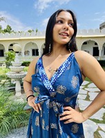 Nuevo Diseño 2026 Vestidos Largos Florales Vintage, Vestido Ligero Estilo Bohemio Gitano Hippie para Mujer, Atuendo Indio de una Pieza