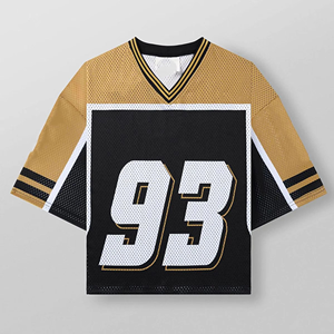 High Quality Men's American Rugby Uniform Breathable Mesh Football Jersey Comfortable Sports Top OEM Team Service - Product Image 5