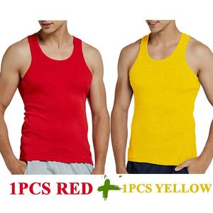 Camiseta sin mangas de algodón informal para hombre, talla XL 100%, chaleco deportivo transpirable de punto empalmado, Color de contraste transpirable para Fitness y correr - Product Image 4