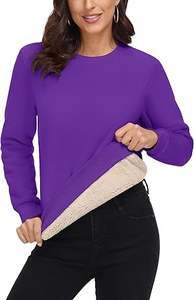 Sudadera de Mujer de Alta Calidad, Cuello Redondo, Informal, de Forro Polar, Cálida para Invierno - Product Image 2