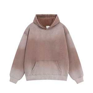 Haute qualité personnalisé Street-wear poids lourd lavé à l'acide sweats à capuche pour hommes fabricants confortables hommes sweats à capuche acides Premium - Product Image 1