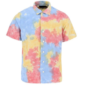 Tops de playa hawaianos informales para hombre, Blusa de manga corta con estampado gráfico de verano, ropa de playa personalizada antiarrugas - Product Image 1