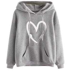 Sudadera con capucha de gran tamaño para mujer, superventas, Color personalizado frontal, estilo callejero de alta calidad, diseño de punto, temporada de invierno, 2025 - Product Image 4