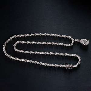 Haute qualité vvs Moissanite diamant collier argent plaqué 925 VVS Passes diamant testeur pour mariages cadeaux pour les femmes - Product Image 4