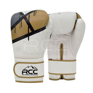 ถุงมือชกมวยหนังแท้ระบายอากาศได้ - Product Image 1