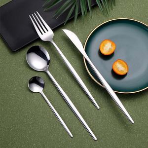 Modern Portable <b>Cutlery</b> <b>Set</b> Long Handle Stainless Steel <b>Travel</b> Gold Polished Spoon Fork Wholesales Vintage Royal Flatware Design - Product Image 5