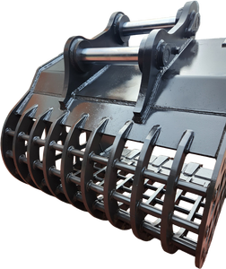 Godet d'excavatrice à grille, structure de plaque d'usure haute résistance pour la séparation des roches et des débris - Product Image 6