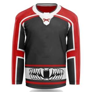 Maillot de hockey sur glace pour hommes, léger, sublimé, coupe professionnelle, entraînement d'équipe, tenue de match, directement de l'usine - Product Image 2